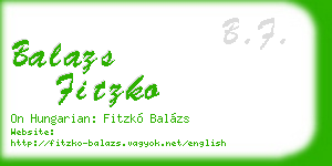 balazs fitzko business card